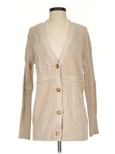Pre-owned J By Joie Cardigan Sweater In Tan