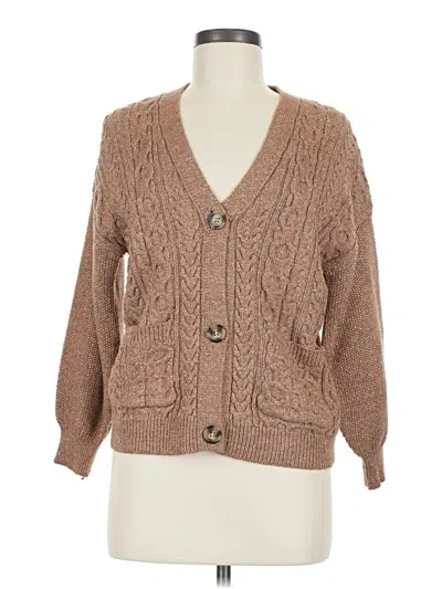 Pre-owned J By Joie Cardigan Sweater In Tan