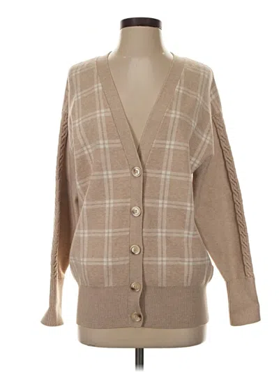 Pre-owned J By Joie Cardigan Sweater In Tan