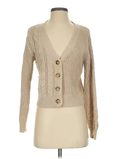 Pre-owned J By Joie Cardigan Sweater In Tan