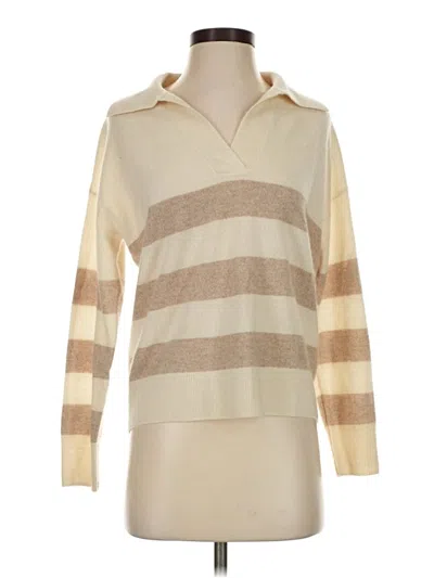 Pre-owned J By Joie Cashmere Pullover Sweater In Ivory