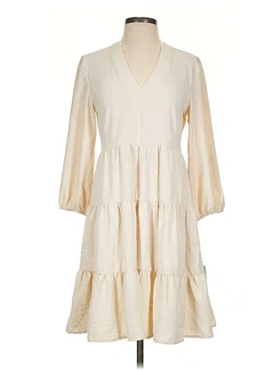 Pre-owned J By Joie Casual Dress In Ivory
