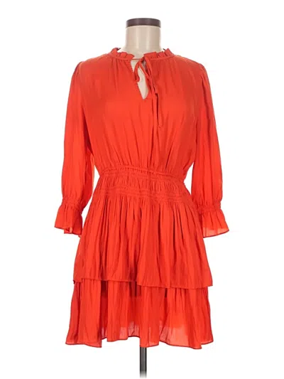 Pre-owned J By Joie Casual Dress In Orange