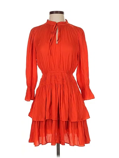Pre-owned J By Joie Casual Dress In Orange