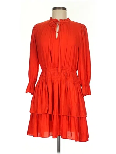 Pre-owned J By Joie Casual Dress In Orange