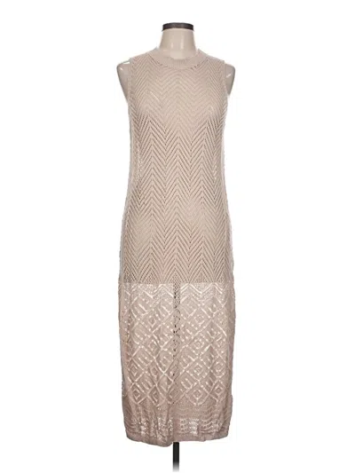 Pre-owned J By Joie Casual Dress In Tan