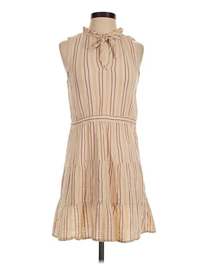 Pre-owned J By Joie Casual Dress In Tan