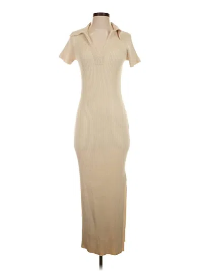 Pre-owned J By Joie Casual Dress In Tan