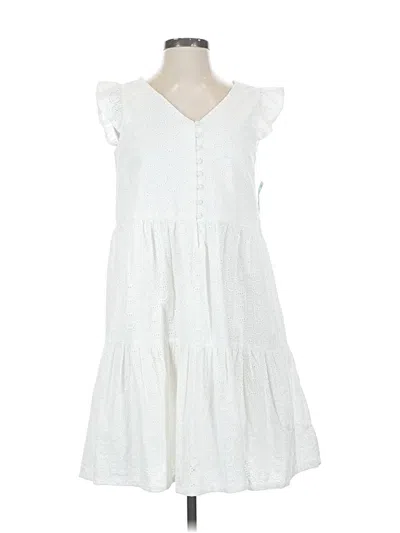 Pre-owned J By Joie Casual Dress In White