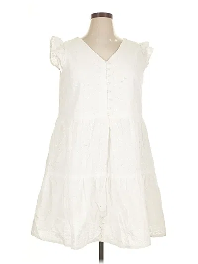 Pre-owned J By Joie Casual Dress In White