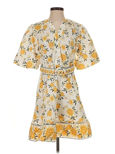 Pre-owned J By Joie Casual Dress In Yellow