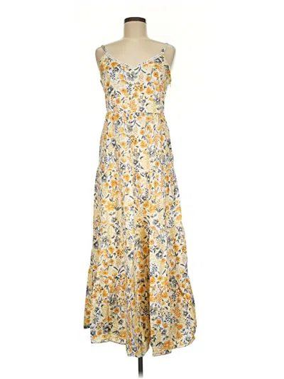 Pre-owned J By Joie Casual Dress In Yellow