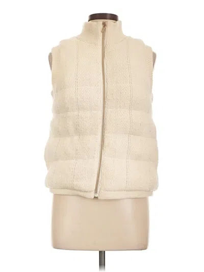 Pre-owned J By Joie Faux Fur Vest In Ivory