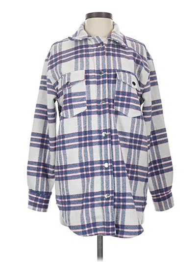 Pre-owned J By Joie Fleece Jacket In Blue