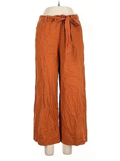 Pre-owned J By Joie Linen Pants In Orange