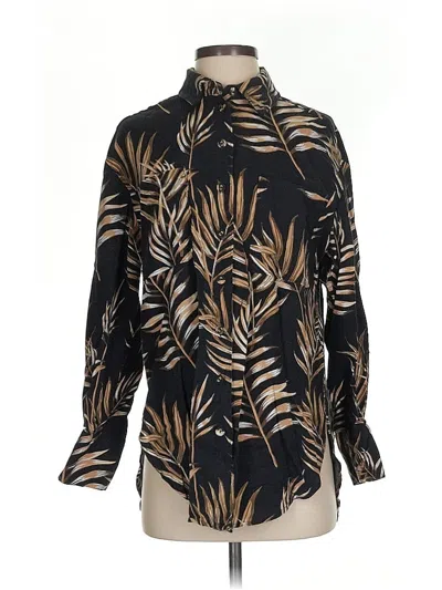 Pre-owned J By Joie Long Sleeve Blouse In Black