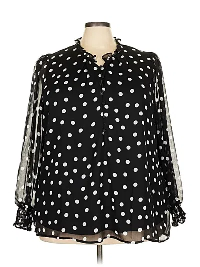 Pre-owned J By Joie Long Sleeve Blouse In Black