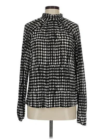 Pre-owned J By Joie Long Sleeve Blouse In Black