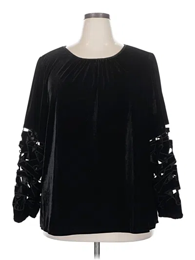 Pre-owned J By Joie Long Sleeve Blouse In Black