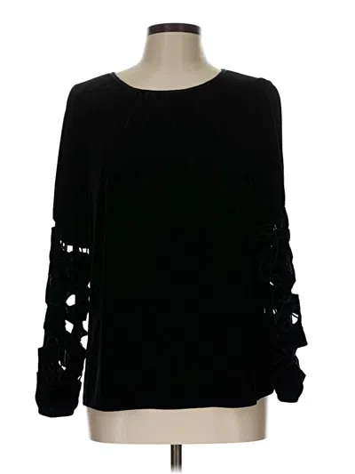 Pre-owned J By Joie Long Sleeve Blouse In Black
