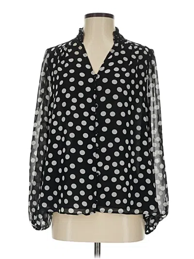 Pre-owned J By Joie Long Sleeve Blouse In Black