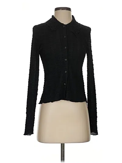 Pre-owned J By Joie Long Sleeve Blouse In Black