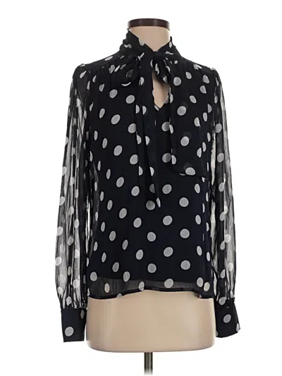 Pre-owned J By Joie Long Sleeve Blouse In Black