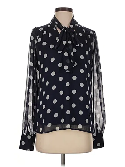 Pre-owned J By Joie Long Sleeve Blouse In Black