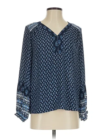 Pre-owned J By Joie Long Sleeve Blouse In Blue
