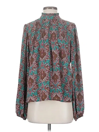 Pre-owned J By Joie Long Sleeve Blouse In Blue