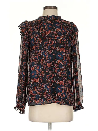 Pre-owned J By Joie Long Sleeve Blouse In Blue
