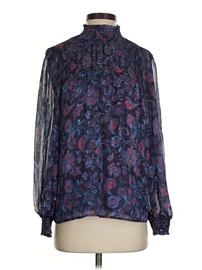 Pre-owned J By Joie Long Sleeve Blouse In Blue