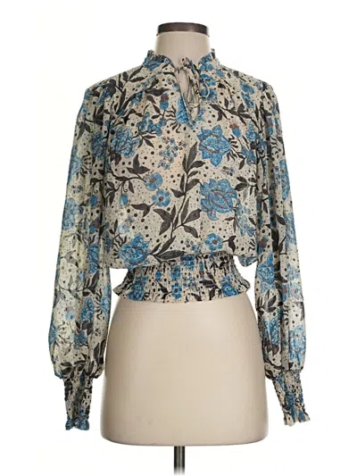 Pre-owned J By Joie Long Sleeve Blouse In Blue