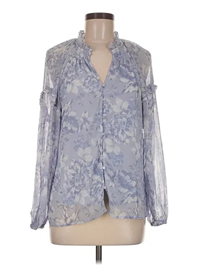Pre-owned J By Joie Long Sleeve Blouse In Blue
