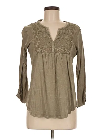 Pre-owned J By Joie Long Sleeve Blouse In Brown