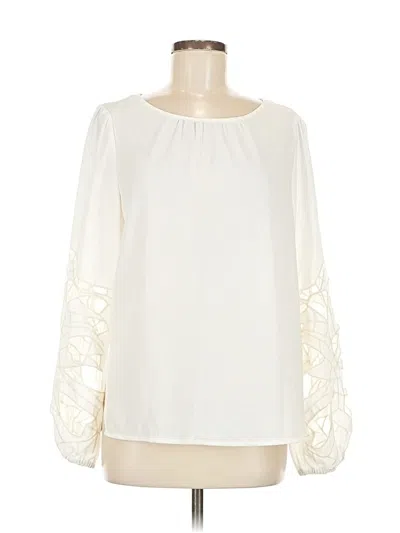 Pre-owned J By Joie Long Sleeve Blouse In Ivory
