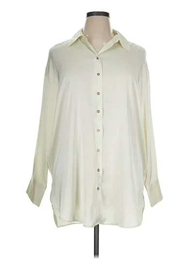 Pre-owned J By Joie Long Sleeve Blouse In Ivory
