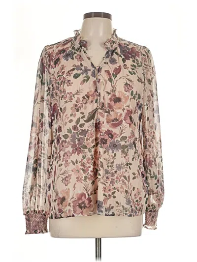 Pre-owned J By Joie Long Sleeve Blouse In Ivory