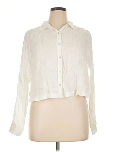 Pre-owned J By Joie Long Sleeve Blouse In Ivory