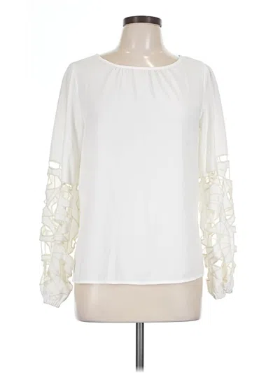 Pre-owned J By Joie Long Sleeve Blouse In Ivory