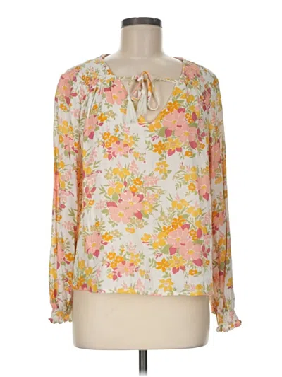 Pre-owned J By Joie Long Sleeve Blouse In Ivory