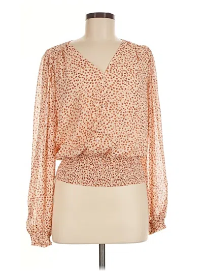 Pre-owned J By Joie Long Sleeve Blouse In Orange