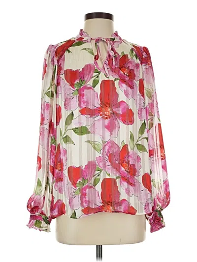 Pre-owned J By Joie Long Sleeve Blouse In Pink