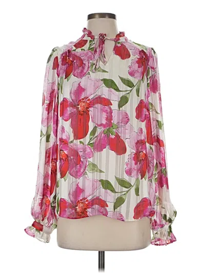 Pre-owned J By Joie Long Sleeve Blouse In Pink