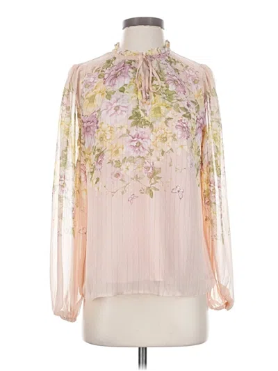 Pre-owned J By Joie Long Sleeve Blouse In Pink