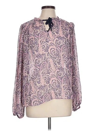 Pre-owned J By Joie Long Sleeve Blouse In Pink