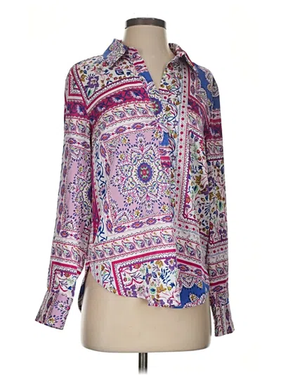 Pre-owned J By Joie Long Sleeve Blouse In Purple
