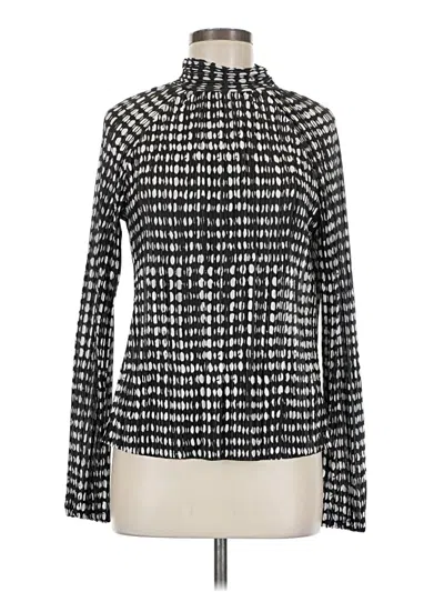 Pre-owned J By Joie Long Sleeve Blouse In Silver