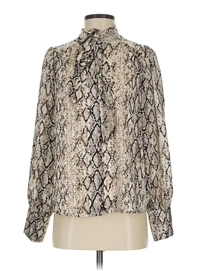 Pre-owned J By Joie Long Sleeve Blouse In White