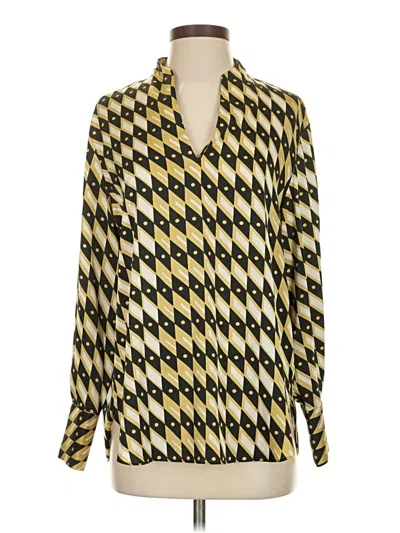 Pre-owned J By Joie Long Sleeve Blouse In Yellow